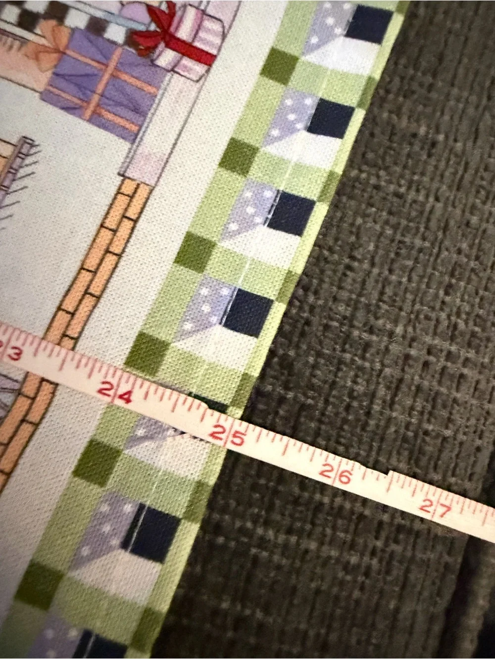 Festive Christmas Advent Towel - Holiday House Design